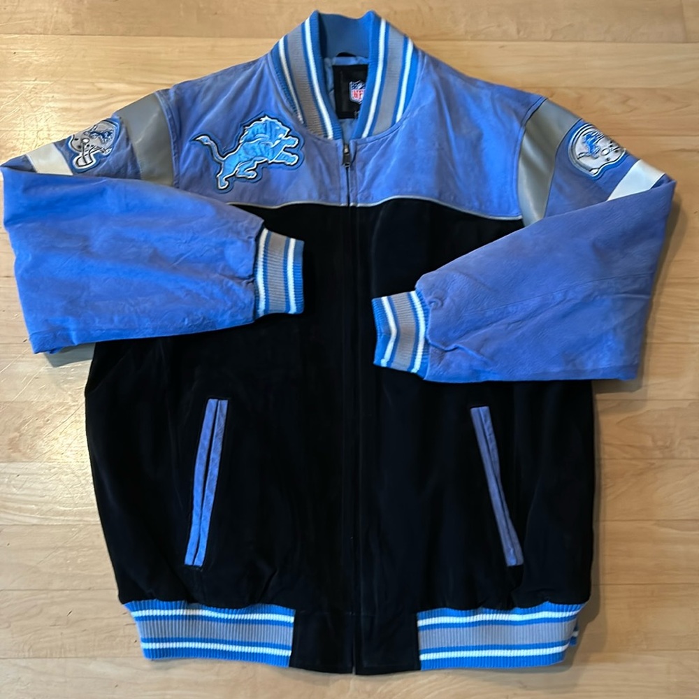Men’s NFL Suede Detroit Lions Jacket